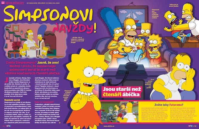 nejslavnější animovaný seriál Simpsonovi může být s námi navždy. Víc prozradí časopis ABC č. 11/2021