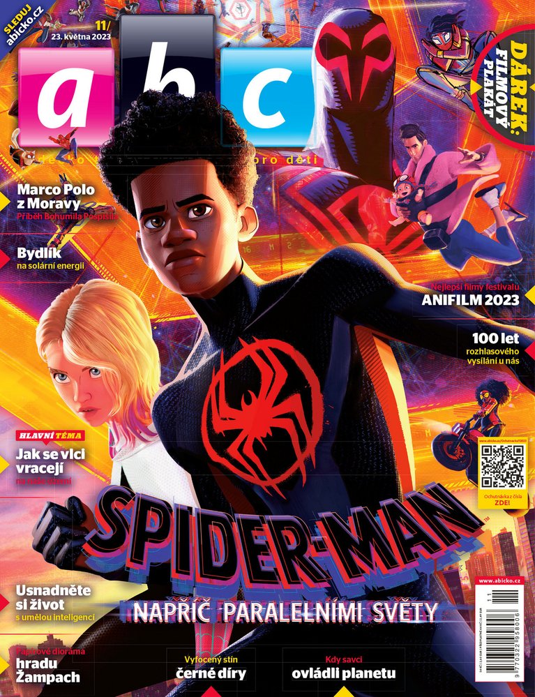 Spider-Man, zábava, novinky, příroda, technika, vesmír a věda v časopisu ABC