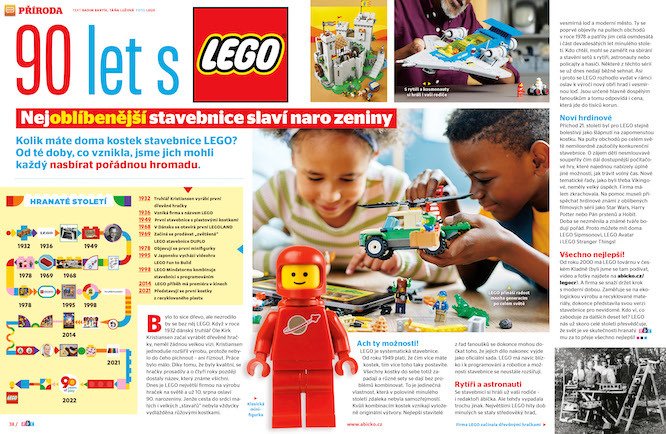 Jakých bylo 90 let s Lego? Uvidíte v časopisu ABC