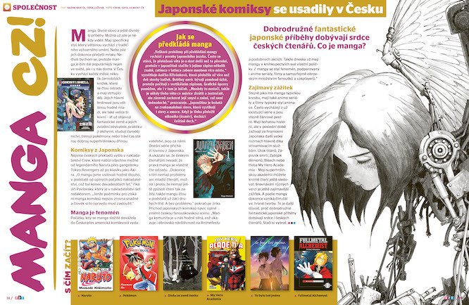 Japonská manga se usadila v Česku! Více v ABC