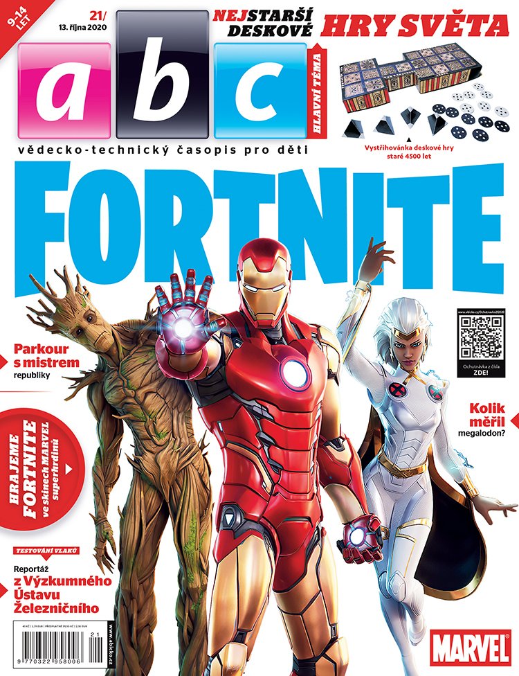 Marvel versus Fortnite v novém ábíčku a tisíciletá deskovka jako dárek