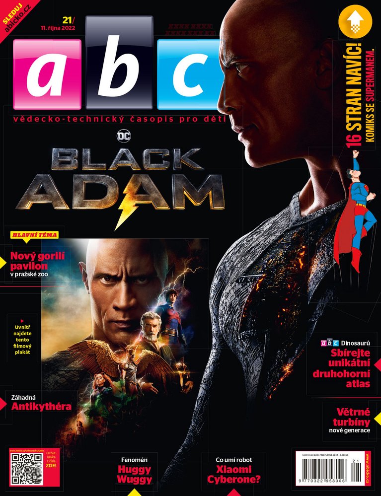 Nové ABC: Pražské gorily, Black Adam + komiksový bonus Superman, v prodeji od 11. 10.