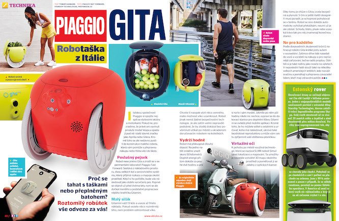 Proč se tahat s taškami nebo přeplněným batohem? Roztomilý robůtek Piaggio Gita odveze všechno za vás!