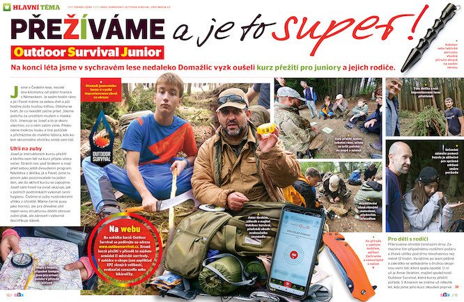 Ábíčko vyzkoušelo kurz přežití Outdoor Survivor Junior pro děti