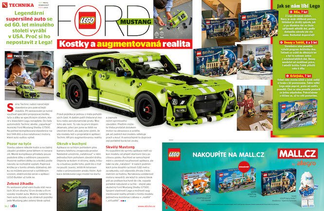 Lego Ford Mustang? Kostky a augmentová realita jdou dohromady! Vice v ABC