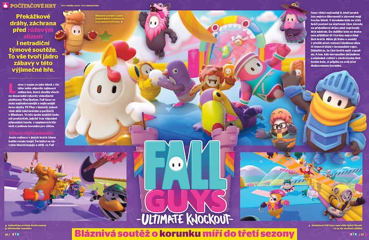Hra Fall Guys je skvělá multiplayerová zábava! Víc prozradí časopis ABC č. 25-26/2020