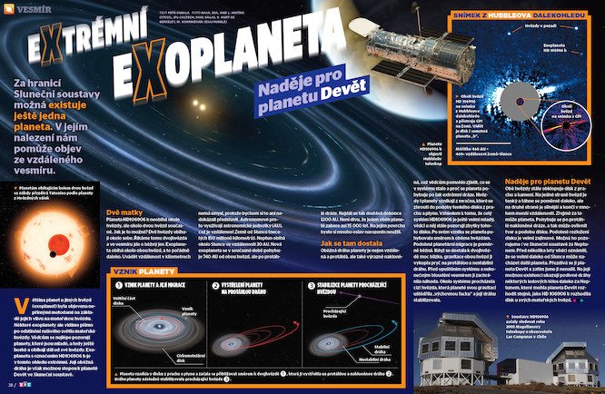Za hranicí Sluneční soustavy možná existuje ještě jedna - devátá, planeta. Jak ji můžeme najít prozradí časopis ABC č. 3/2021