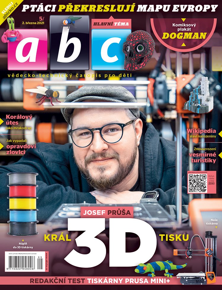 Král 3D tisku, test 3D tiskárny a mnohem víc v časopisu ABC