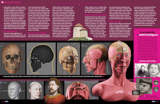 Digitální rekonstrukci prvních Přemyslovců odhaluje časopis ABC