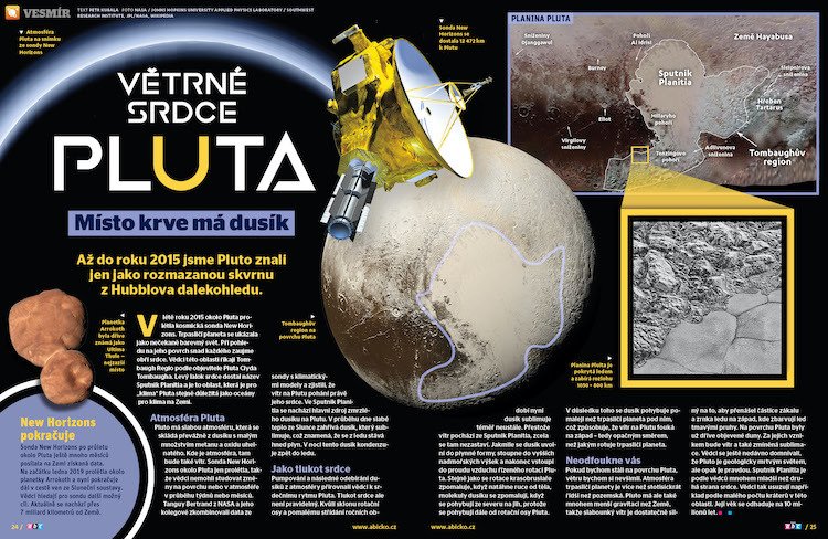 Až do roku 2015 jsme Pluto znali jen jako rozmazanou skvrnu z Hubblova dalekohledu. Co se od té doby změnilo prozradí ABC č. 6/2020