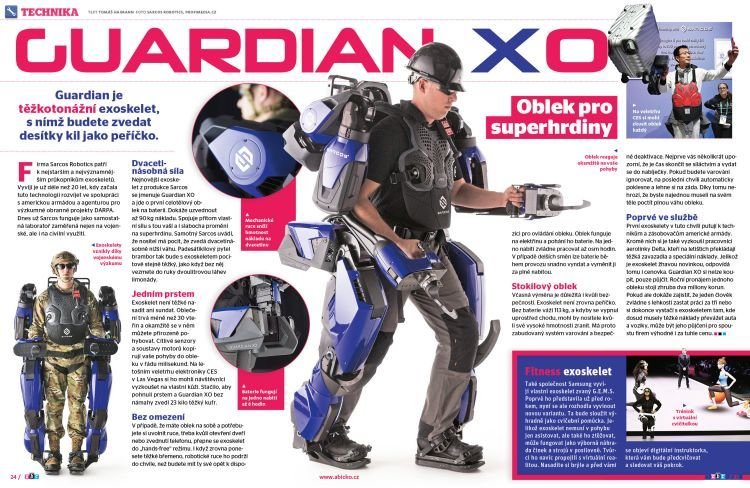 Guardian je těžkotonážní exoskelet, s nímž budete zvedat desítky kil jako peříčko. Více v ABC č. 4/2020