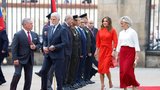 Pavlovi na Hradě přivítali jordánské monarchy: Bývalý válečník a kráska z Applu