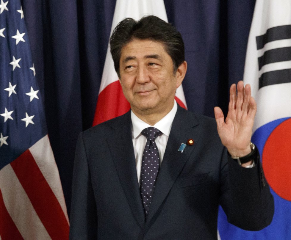 Japonský premiér a lídr Liberálnědemokratické strany Šinzó Abe