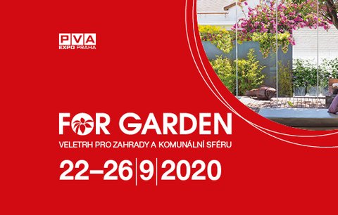 Mimořádně na podzim představí novinky a trendy oboru veletrh FOR GARDEN