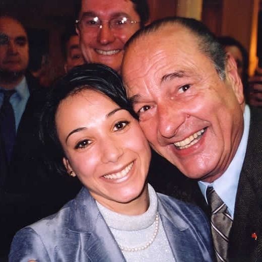 Sarah Abitbolová a bývalý prezident Jacques Chirac