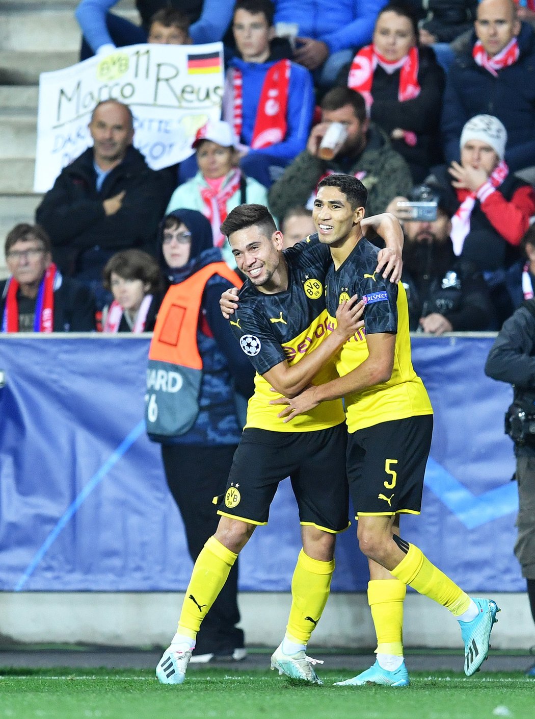 Achraf Hakimi během zápasu Ligy mistrů