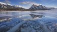 Lake Abraham v Albertě