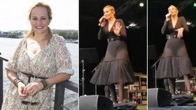 Monika je AbsoLUNT! Zpěvačka po rozchodu s hokejistou v průsvitných šatech: 11 kilo dole