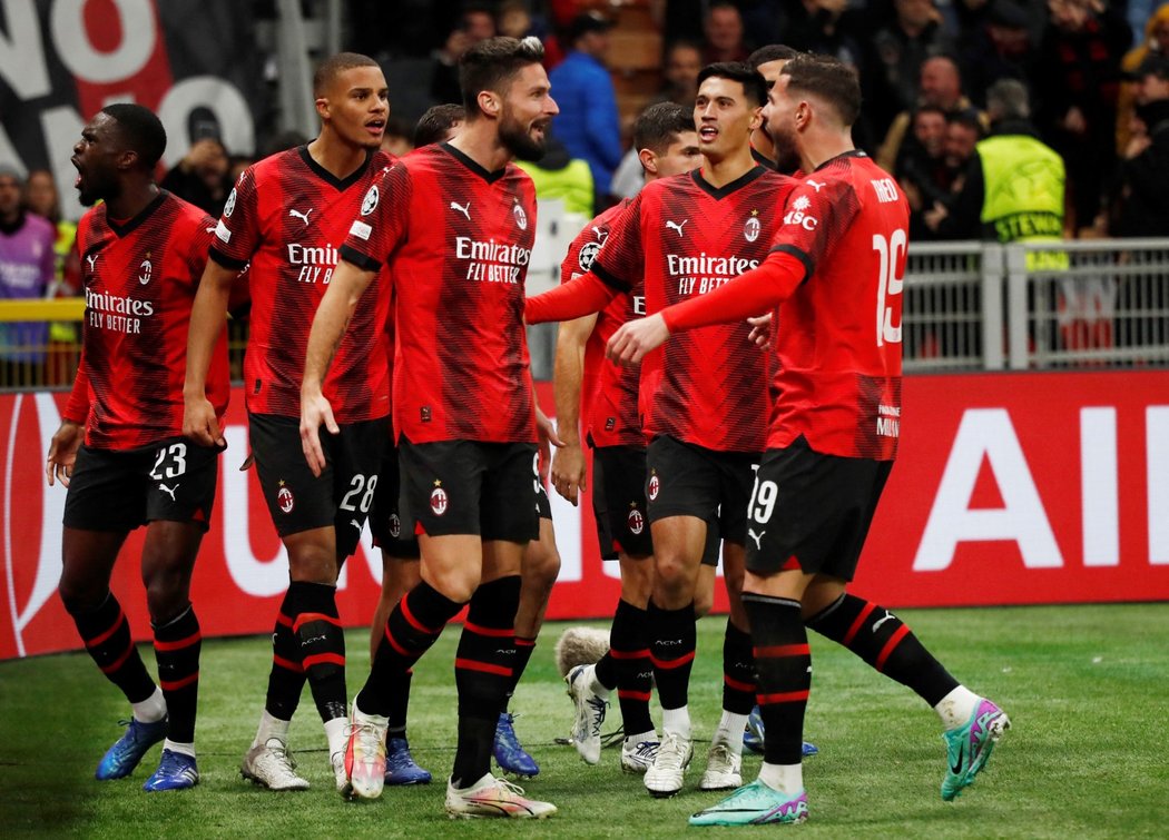 AC Milán zvládl důležitý zápas s PSG, na konečných 2:1 otáčel Olivier Giroud