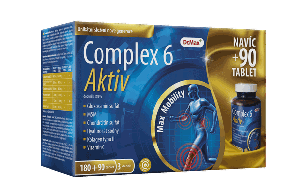 Dr.Max Complex 6 Aktiv 180 + 90 tbl. (doplněk stravy) Dr.Max Complex 6 Aktiv 180 + 90 tbl. (doplněk stravy)