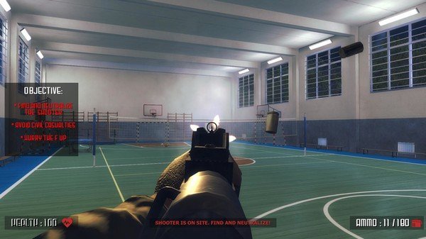 Záběry ze hry Active Shooter, která vychází 6. června pro PC.