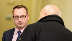 Adam B. Bartoš u soudu kvůli extremistickým výrokům (14. prosince 2017)