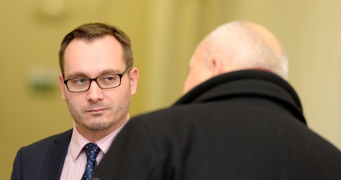 Adam B. Bartoš u soudu kvůli extremistickým výrokům (14. prosince 2017)