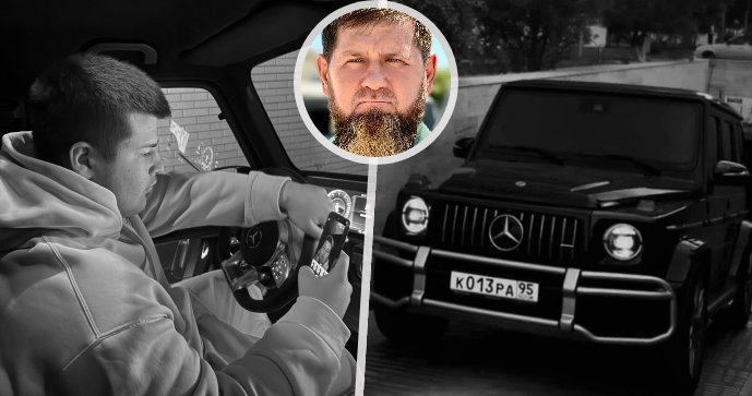 Adam Kadyrov se předvádí: Mercedes-Benz třídy G alias G-Wagen.