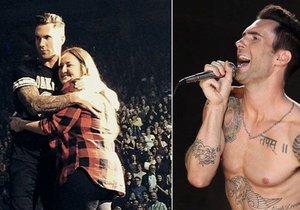 Drsný zpěvák Maroon 5: Fanynce málem rozbil hlavu!