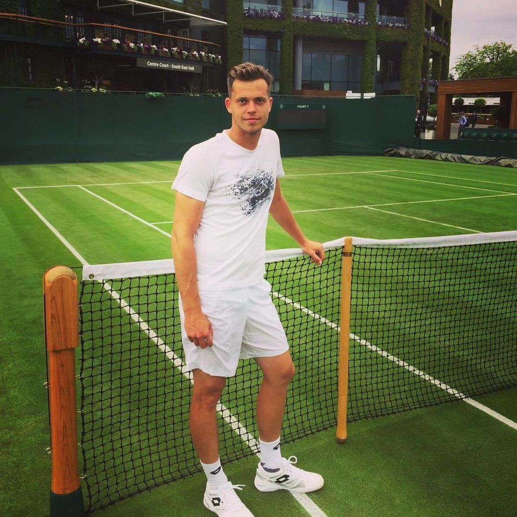 Český tenista Adam Pavlásek a Wimbledon