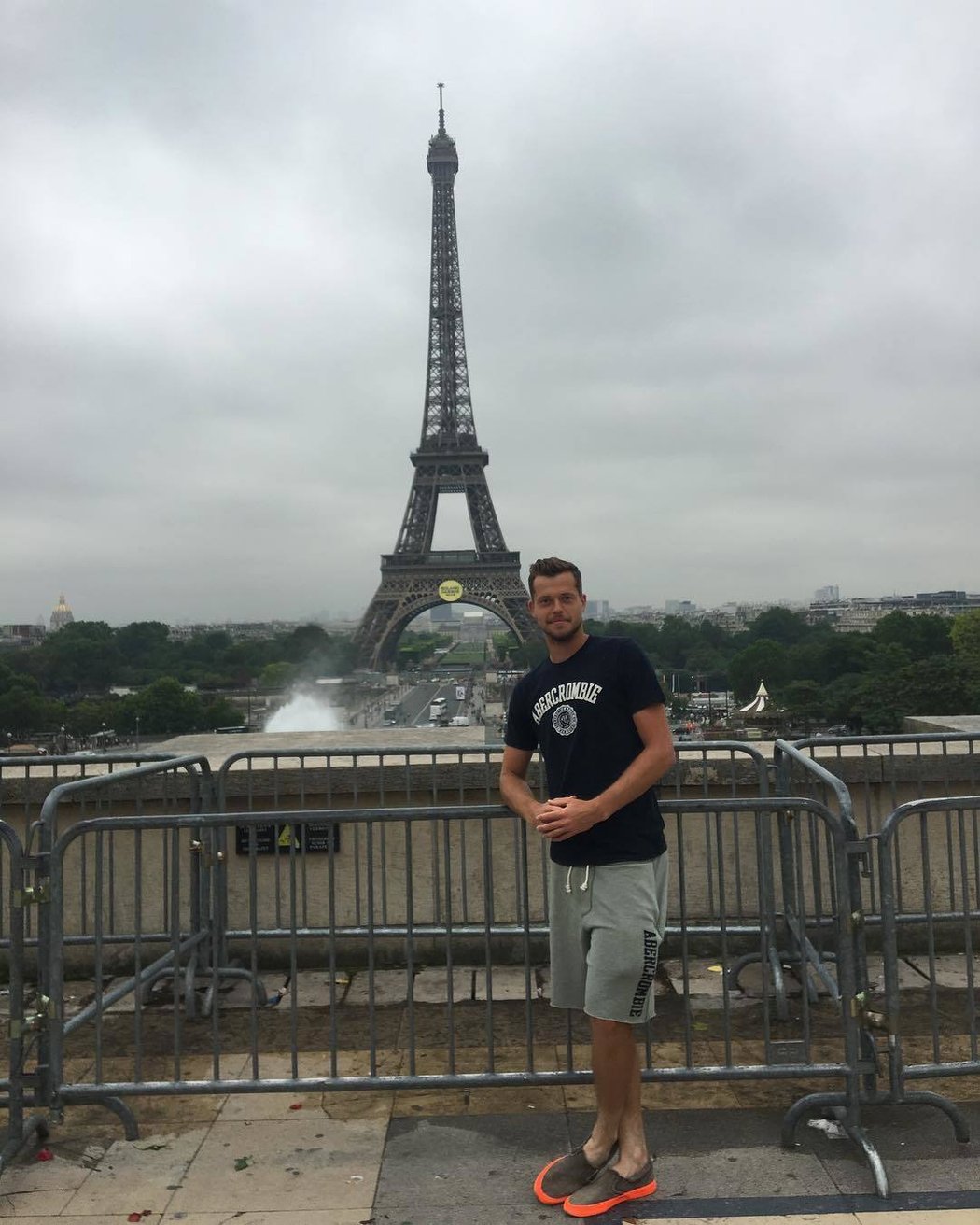 Český tenista Adam Pavlásek v Paříži