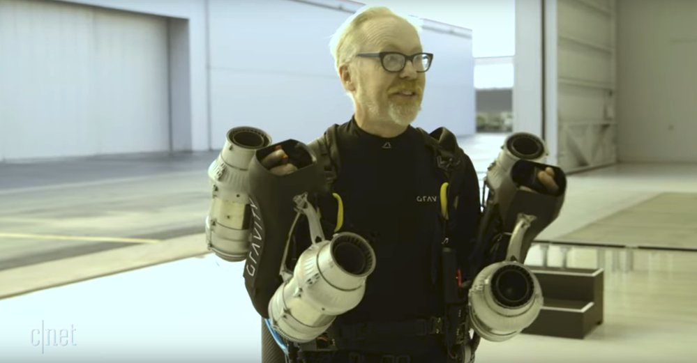 Adam Savage a jet pack