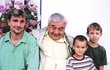 2005 Adam s tatínkem Josefem Vinklářem a svými syny.