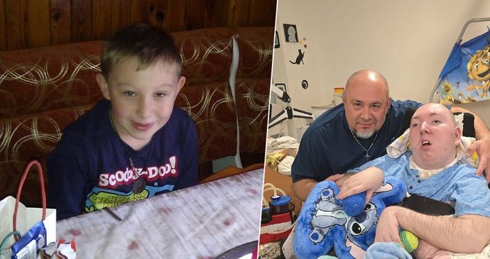 Adam Vyčítal s rodiči oslavil 18. narozeniny.