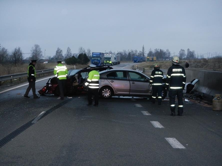Čelní střet s protijedoucím autem zažila Jana Adámková (42).