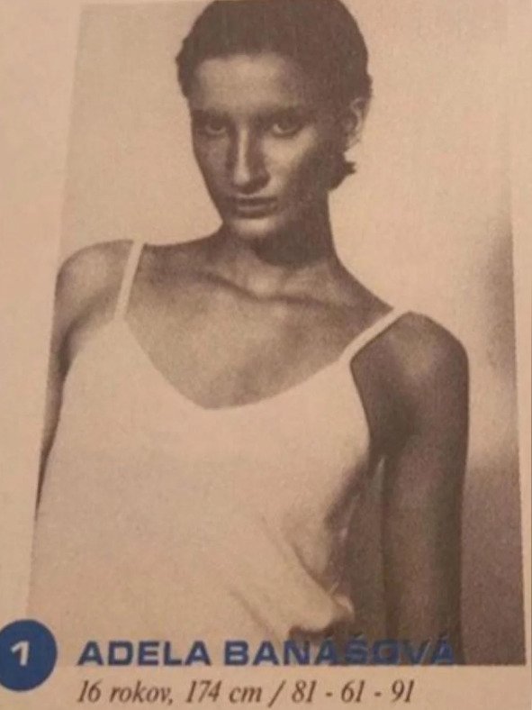 Adela Vinczeová v soutěži Elite Model Look 1997