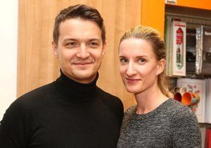 Adela Banášová s manželem Viktorem Vinczem