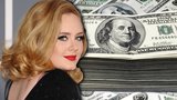 Nejbohatší zpěvačkou je Adele. Vydělala skoro miliardu