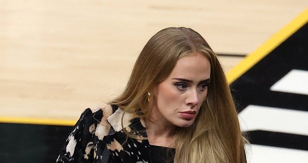 Adele na zápase NBA