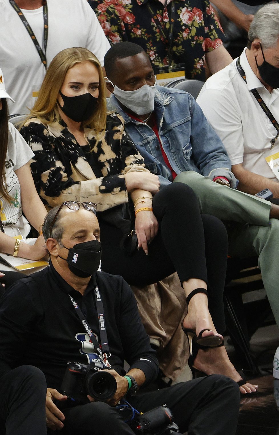 Adele na zápase NBA