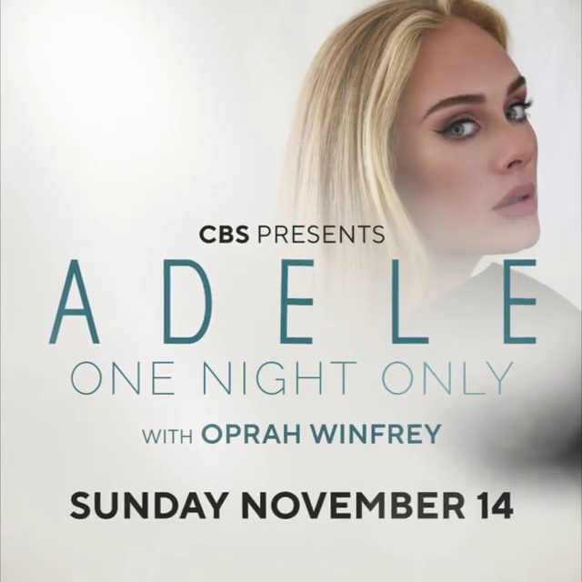 Zpěvačka Adele v pořadu Adele One Night Only s Oprah Winfreyovou