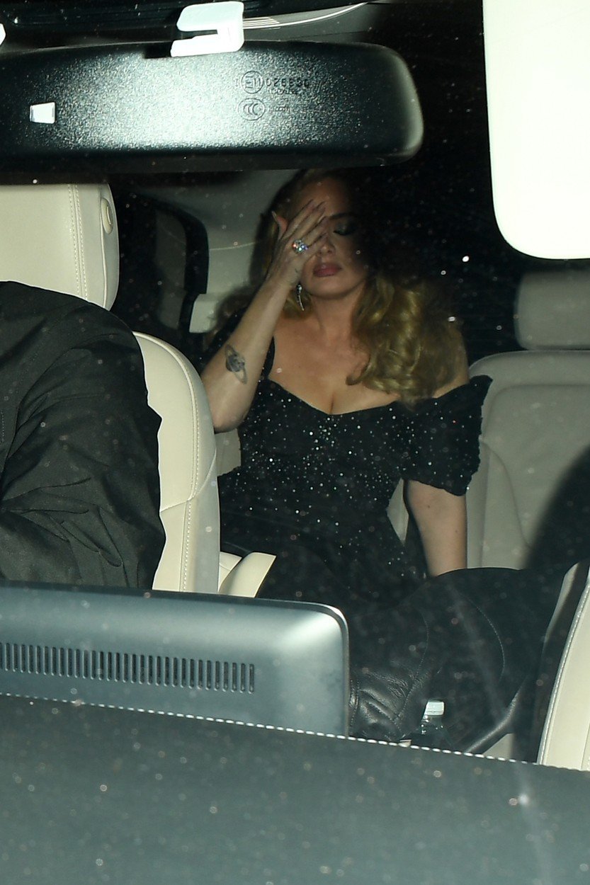Adele po koncertě v Londýně