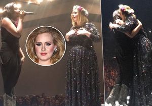 Adele na pódium vytáhla neznámou dívku, netušila, že je to zpěvačka nominovaná na cenu Grammy.