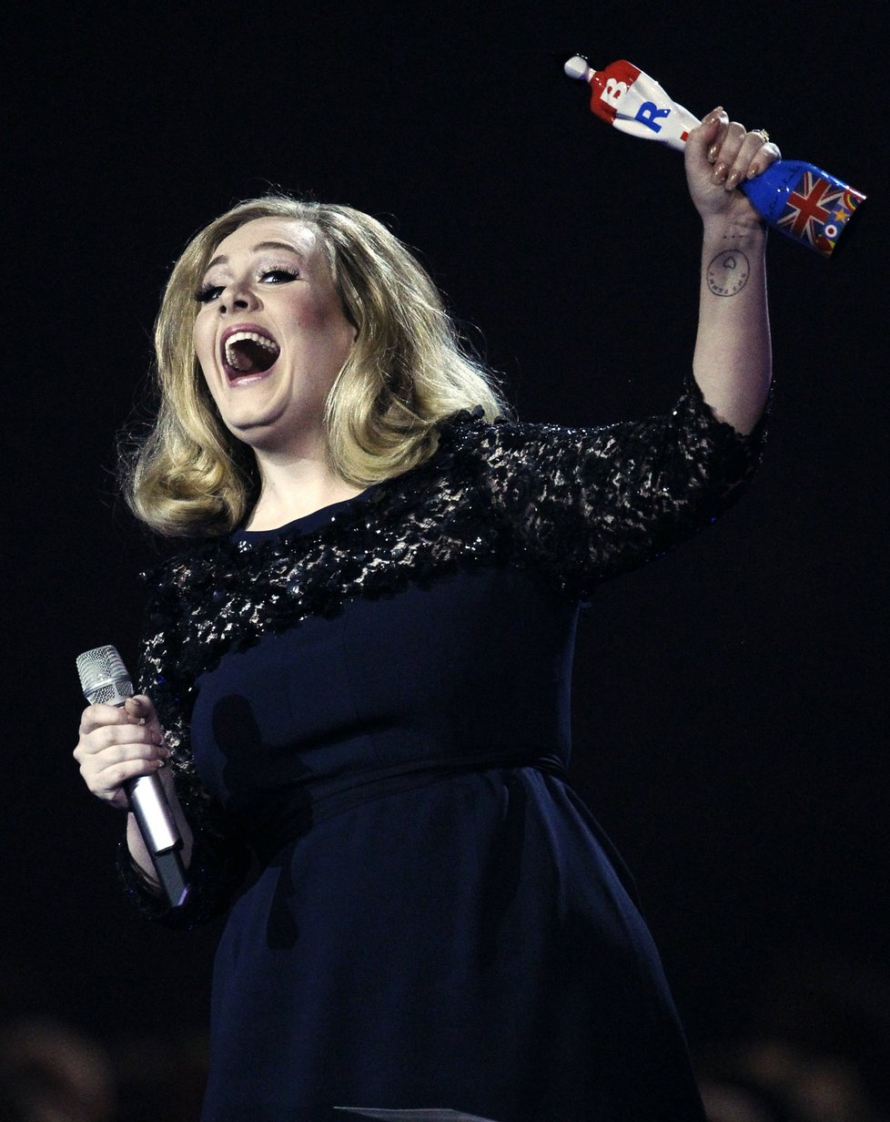 Adele se radovala z ceny