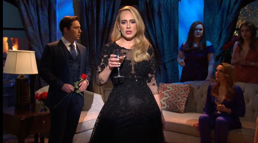 Zpěvačka Adele v show Saturday Night Live