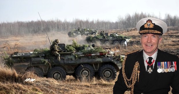 Vpadne Putin na Ukrajinu? Horší než válka v Jugoslávii, děsí se britský velitel