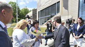 Premiér Andrej Babiš (ANO) s vládou v demisi na návštěvě Ústeckého kraje (14.5 2018)