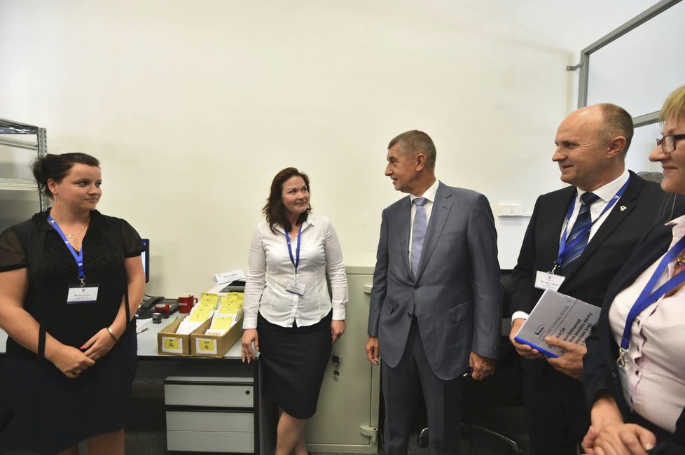 Premiér Andrej Babiš (ANO) s vládou v demisi na návštěvě Ústeckého kraje (14. 5. 2018)