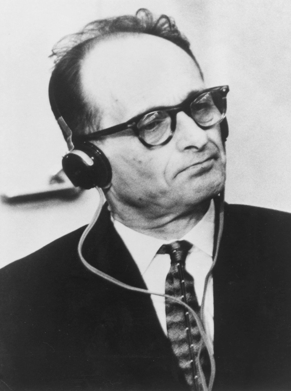 Válečný zločinec a jeden z vrahů 6 milionů Židů Adolf Eichmann