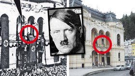 Adolf Hitler pronášel proslov z tohohle balkónku v Karlových Varech. A sudetští Němci se mohli zbláznit radostí